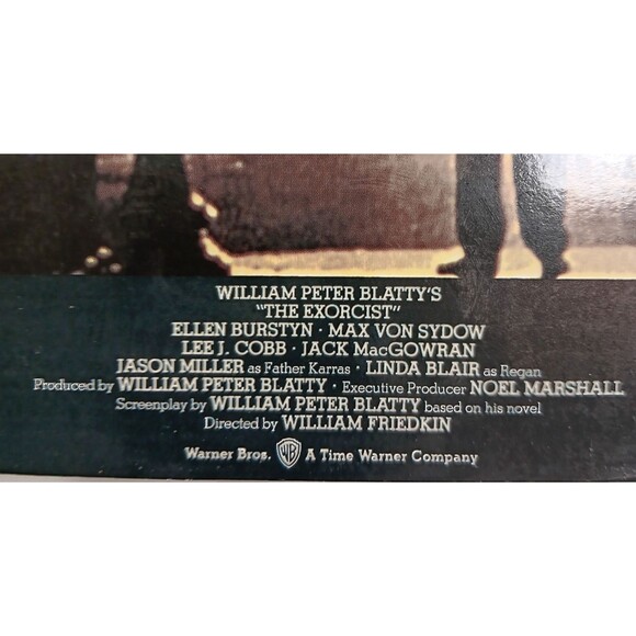 The Exorcist VHS Movie Horror Terror William Friedkin Linda Blair 1973 1990 Vtg - Picture 4 of 10